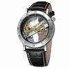FORSINING Luxe Squelette Automatique Mécanique Hommes Montre Automatique Acier Inoxydable / Véritable Cuir Homme Affaires Montre-Bracelet + Boîte