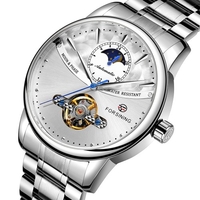 FORSINING Montre mécanique 339 Tourbillon Phase de Lune Mécanique à remontage manuel