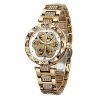 FORSINING montre pour femmes montres mécaniques automatiques avec bracelet en acier inoxydable classique évider conception affichage lumineux montre-bracelet de mode