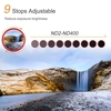 FOTGA 62mm mince ND Fader filtre Variable densité neutre ND2 à ND400 rouge remplacement pour appareil photo reflex numérique Canon Nikon