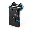 FOTGA DP500III 2 en 1 V-mount Plate Chargeur de batterie w / adaptateur 15mm Rod Clamp pour Canon Nikon Sony Caméra Caméscope Video Studio Tir Photographie Système d
