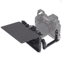 FOTGA Mini boîte mate légère avec drapeau supérieur 15 mm tige 4 anneaux adaptateurs d