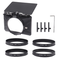 FOTGA Mini boîte mate légère avec drapeau supérieur 4pcs anneaux adaptateur d