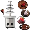 Fountain de chocolat,  machine à fusion électrique à 4 niveaux,  ensemble fondue,  pour bonbons au chocolat,  ranch,  fromage au nacho