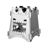 Four de camping extérieur portable en acier inoxydable
