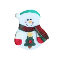 Fourchette de Noël Porte-couteau Pochette à couverts mignonne pour la table de dîner à la maison Fête de vacances