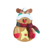 Fourchette de Noël Porte-couteau Pochette à couverts mignonne pour la table de dîner à la maison Fête de vacances