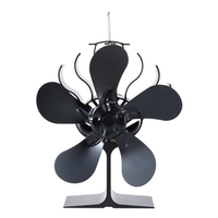 Fournaise de ventilateur de cheminée de ventilateur de poêle à bois à 5 lames