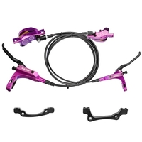 Frein à disque de vélo hydraulique vtt à 4 pistons freins de vélo à étrier avant et arrière en aluminium pour vélo de route VTT