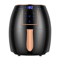 Friteuse à air 5.5L domestique grande capacité 1300W grande puissance de feu écran tactile LCD friteuse à air électrique avec ustensiles de cuisson