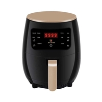 Friteuse à air Airfryer 4.75Qt (4.5L) 1200W Grande friteuse à air électrique Cuiseur à friture avec contrôle de la température Panier à friture antiadhésif Fonction d