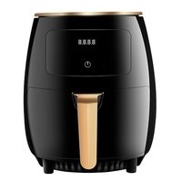 Friteuse à air intelligente Écran numérique Contrôle de contact Timing Résistant à la température Friteuse à air saine sans huile 4.5L