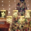 Fête de Noël LED rideau chaîne lumières décoration effet visuel 3D USB alimenté