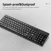 FUDE EK783 2.4G clavier sans fil souris Combo clavier et souris portables Plug and Play à faible bruit pour jeu de bureau