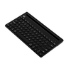 FUDE IK3381 Clavier BT sans fil Clavier de bureau BT portable avec touches multimédia rondes prenant en charge 3 appareils,  noir
