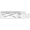 FUDE Wireless EK783 Keyboard & Mouse Combo 2.4GHz Concave Button Set Smart-Saving Silent Clicks Slim Combo pour ordinateur portable,  ordinateur blanc