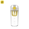 Funjia Shaker Bouteille avec poignée 500 ml Anti-fuite Mélangeur Tasse avec batteur Mélangeur Parfait pour les boissons protéinées et pré-entraînement