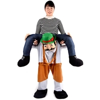 Funny Stuffed Carry Back Ride sur les costumes de pantalon mascotte