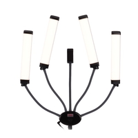 FX-800II Lampe vidéo à quatre bras à DEL Lumières de remplissage Bi-couleur 3200-5500K Bandes d