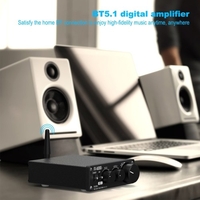 FX-AUDIO FX 502E-L HiFi 2.0 BT 5.1 Mini amplificateur de puissance Audio numérique complet 75W * 2 réglage des basses et des aigus