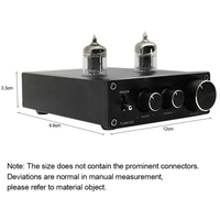 FX-AUDIO TUBE-03 Mini préamplificateur Audio HiFi 6K4 amplificateur à Tube à vide tampon réglage des graves aigus préampli RCA argent prise ue