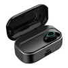 G20 TWS BT5.0 Casque sans fil Couplage automatique Réduction du bruit Contrôle tactile IP54 Affichage de la puissance du boîtier de charge étanche 3500mAh (noir,  oreille unique)