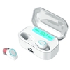 G20 TWS BT5.0 Casque sans fil Couplage automatique Réduction du bruit Contrôle tactile IP54 Affichage de la puissance du boîtier de charge étanche 3500mAh (noir,  oreille unique)