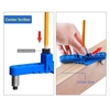 Gabarit de goujon avec traceur central 71 pièces Kit de gabarit de goujon portable localisateur de poinçon réglable avec goujons en bois goupilles forets