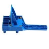 Gabarit de goujonnage en bois rapide gabarit de trou de poche tenu dans la main en plastique ABS pour perforateur de trou de 6/8 / 10mm pour joints de cheville de menuiserie Guide de forage manchon en métal bleu