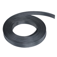 Gaine de gaine de protection de cordon de gaine de câble tressée extensible de 21 pieds 1/4 pouces (6 mm) pour ordinateur de télévision automobile et autres appareils domestiques