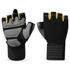 Gants à doigts courts Sports de plein air Gants de protection complète du poignet Gants de fitness demi-doigt Gants respirants résistants aux déchirures Gants de cyclisme