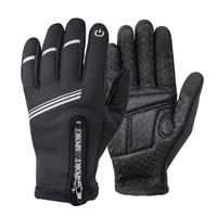Gants chauds de bicyclette antidérapants de plein écran tactile de doigts d