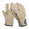 Gants de camping gants en cuir de vachette mitaines résistantes à la chaleur / au feu gants chauds extérieurs pour cheminée de four à barbecue