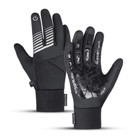 Gants de cyclisme coupe-vent hiver gants de vélo à écran tactile chauds pour l