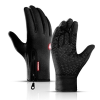 Gants de cyclisme Gants de sport thermiques en polaire imperméable à écran tactile pour le ski de randonnée