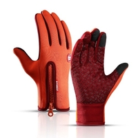 Gants de cyclisme Gants de sport thermiques en polaire imperméable à écran tactile pour le ski de randonnée