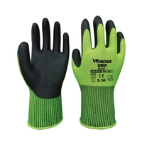 Gants de jardinage universels en caoutchouc nitrile Gants de nettoyage ménagers Gants de travail de sécurité légers respirants pour hommes et femmes avec poignet élastique,  taille S