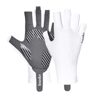 Gants de pêche Protection solaire antidérapante Gants à demi-doigts Gants de sport super élastiques pour cyclisme en plein air Randonnée Conduite