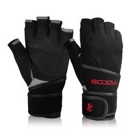 Gants de sport antidérapants cyclisme demi-doigts absorbant les chocs rembourrés gants de musculation en plein air respirant vtt gants mitaine de vélo