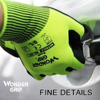 Gants de travail universels Wonder Grip avec doublure en nylon de calibre 13 et revêtement moussant nitrile