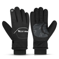 Gants de vélo imperméables hiver chaud écran tactile gants de cyclisme thermique Sport Ski route gants de vélo