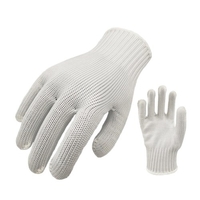 Gants résistants aux coupures Protection haute performance de niveau 5 Gants de travail résistants aux coupures en treillis métallique en acier inoxydable pour le soudage,  le jardinage,  la cuisine