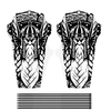Garde-boue de vélo de montagne garde-boue avant et arrière garde-boue de vélo plaque de pluie avec 8 sangles de fixation accessoires de vélo