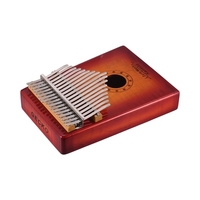 GECKO MC-S 17 touches Kalimba Piano Mbira érable frisé bois massif avec sac de transport étui de rangement marteau de réglage livre de musique autocollants cadeau musical