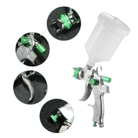 Geevorks Gun pulvérisateur à air à alimentation par gravité HVLP avec coupe 600ML 1, 4 mm 1, 7 mm 2, 0 mm Tuyon