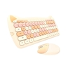 GEEZER 2.4G clavier sans fil souris Combo 84 touches clavier à Membrane souris ergonomique 3 vitesses réglable DPI apparence mignonne