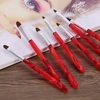 Gel UV Professional Brush Set Nail Art Peinture Pinceau Set Nail Kit Sculpturing Pen bricolage Outils à ongles de BQAN Nylon Brosse à cheveux rouges