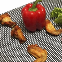 Gels de silice résistants aux hautes températures faisant le tapis de barbecue de tapis de tapis de cuisson de maille creuse de filet de barbecue de PTFE de tapis de barbecue