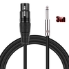 Ggiant Microphone Cable XLR Female Connector to 1/4 Inch