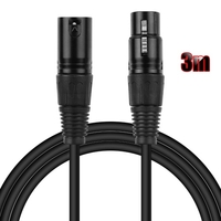 Ggiant Microphone Cable XLR Male to Female 3 Pin Connectors Musical Instrument Cables Cords Cords